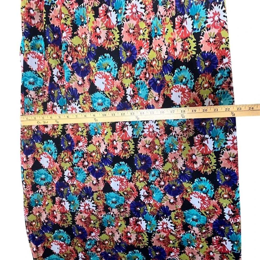 Cato Woman Maxi‎ Skirt Womens 18/20W Multicolor Floral Elastic Waist Boho Retro
